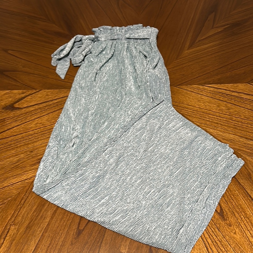 Lularoe blue high waisted paper bag pants